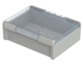 PC enclosure, (L x W x H) 284 x 364 x 120 mm, light gray (RAL 7035), IP66, 96027665