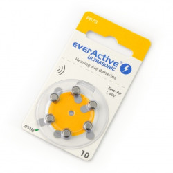 Baterie do aparatu słuchowego - EverActive Ultrasonic 10 - 6szt.