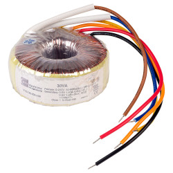 Vigortronix VTX-146-030-109 Toroidal Transformer 230V Single Primary 30VA 0-9V