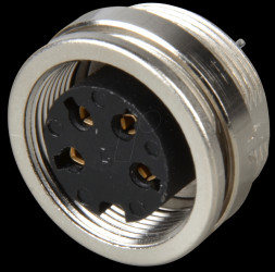 19530 Panel-mounted coupler, front mounting, PCB, IP40, 4-pin