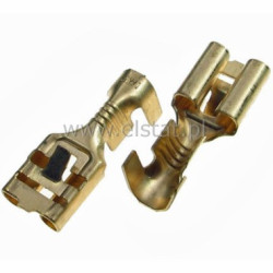 Konektor GN ( nasuwka) mosiądz 6,3/ J-2,5+ zacz.