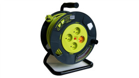 Przedłużacz Bębnowy 40M Owy 3X1,5Mm H05vv-F, 4-Gniazdowy Z Zabezpieczeniem...