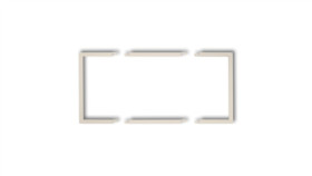 Ramka Wypełniająca Podwójna Serii Deco Beżowy 1Drw-2