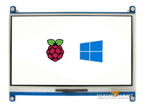 Waveshare 7inch Resistive Touch Screen LCD, 1024×600, HDMI, IPS, Various Systems Support