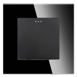 Włącznik światła szklany - czarny - Tawoia Glass