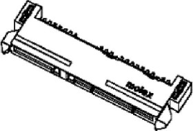 Molex Złącze żeńskie SATA Ilość pinów 22 Wymiary siatki: 1.27 mm 470184001 1 szt. taśma na dużej rolce