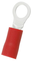 Zacisk oczkowy rozmiar przewodu 1.5mm² Ø 4.3mm izolowany średnica wew 4.3mm Czerwony RS PRO