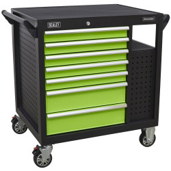 Sealey AP36MWS Mobile Workstation 7 Drawer &amp; Cupboard 920mm