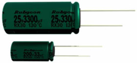 Electrolytic capacitor, 47 µF, 63 V (DC), ±20 %, radial, pitch 5 mm, Ø 10 mm, 63RX3047M10X12.5