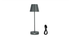 Lampka Stołowa Neli 2,7W Led Szara, Z Akumulatorem 2200Mah, Ip54, Barwa...