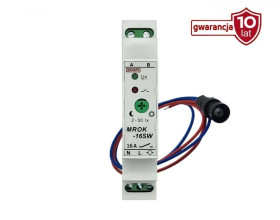 Automat zmierzchowy MROK-16SW 16A sonda zewnętrzna fi 10mm IP65 DIN 1-moduł