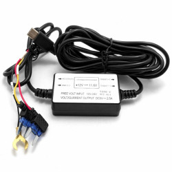 Zasilacz do kamer samochodowych 12V 24V 5V 2,5A rejestratorów inteligentny adapter...