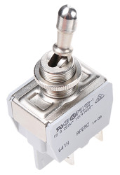 Przełącznik Wł.-wył. DPST APEM Montaż panelowy długość przełącznika 19.4mm