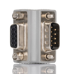 Adapter D-sub z typu D-Sub z 9 stykami na rodzaj Żeński z rodzaju Męski na typ D-Sub z 9 stykami