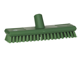 Szczotka do szorowania, dł. włosia: 24mm, Twardy, Zielony, PET, zastosowanie: Rzeźnie, Szczotka do podłóg