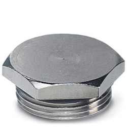 Zaślepka do dławnic kablowych M16 Mosiądz platerowany niklem Phoenix Contact Gwintowany