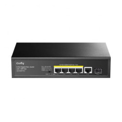 CUDY GS1005PTS1 przełącznik sieciowy, 5-portowy, Gigabit, PoE+, 120W