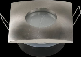 2012 Recessed ceiling ring, GU10, angular, nickel