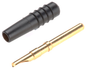 Wtyk testowy Męski Połączenie lutowane typ Złącze testowe Czarny 10A Staubli rozmiar 2mm