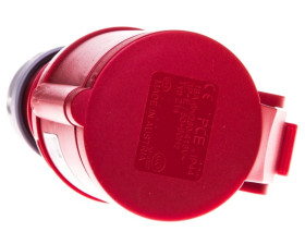 Gniazdo przenośne 16A 4P 400V czerwone IP44 SHARK 214-6