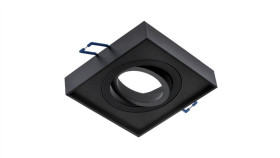 Oprawa Podtynkowa Tuba Spot Ruchoma Midi Gu10 Lumiled Kwadratowa Czarna 20Mm