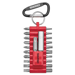 Zestaw końcówek do wkrętaka Sześciokątny, Phillips, płaski, Torx l. elementów: 22 Zestaw bitów Teng Tools