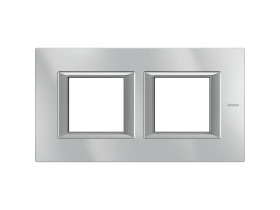 AXOLUTE Ramka 2 podwójna prostokątna pozioma 2X2 moduły AXOLUTE aluminium HA4802M2HHC LEGRAND