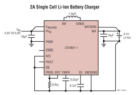 2A Synchronous Buck Li-Ion Charger
