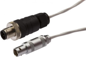 VKAE6F41 Kabel połączeniowy, 15 m, gniazdo Lemo 2-stykowe proste, wtyczka M12 2-stykowa prosta, PTFE