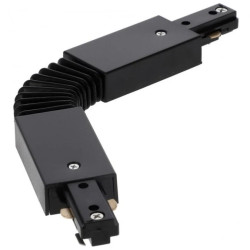 Łącznik elastyczny do szyny, giętki MEVA PRO Flex Connector-A Black, czarny EDO777529 EDO