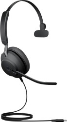 Jabra Evolve2 40 SE Słuchawki nauszne przewód Mono czarny Wyciszanie hałasów zestaw słuchawkowy, regulacja głośności, wy