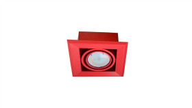 Lampa Podtynkowa Blocco Czerwony 1X7w Gu10 Led Ml838 Milagro