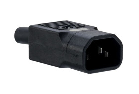 Złącze IEC IEC C14 Montaż na kablu Męski 10A Proste liczba bezp None Śruba Bulgin