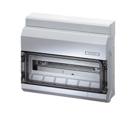 Rozdzielnica elektryczna, l. faz: 1, 3, 18 wloty, 63 A, zamek: Tak