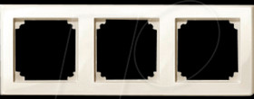 478344 M-SMART frame - 3-gang, white, glossy