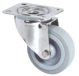 Koło samonastawne średnica kabla 100mm Płyta Tente 160kg wysokość całkowita 128mm