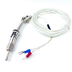 Termopara typ K WRNT-01 do 800°C 2m w oplocie