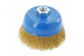 Szczotka tarczowa 100 mm, M14, drut mosiężny 0.3 mm
