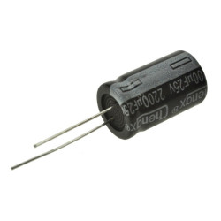 Kondensator 2200uF/25V elektrolit 105st.c / 2200/25V