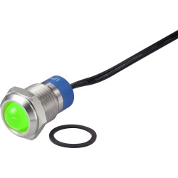 TRU COMPONENTS TC-7495228 LED bulb Green 12 V DC AC Indicator Light