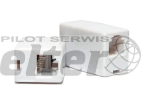 Łącznik telefoniczny GN-GN 6p4c podwójne gniazdo