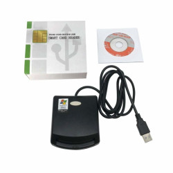 Czytnik SMART CARD USB kolor czarny do kart chipowych