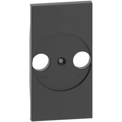 LIVING NOW plakietka gniazda TV/radio-SAT 2mod. czarny KG4212