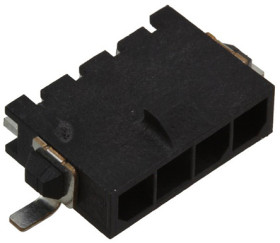 Listwa stykowa PCB 4-pinowe Micro MATE-N-LOK raster: 3 mm Kąt prosty 1-rzędowe TE Connectivity Powierzchnia250 V W
