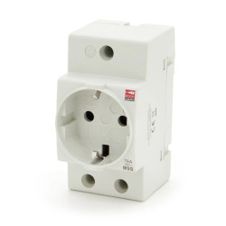 Gniazdo modułowe schuko 16A na szynę TH, typ szuko, KOOP Elektro MSS