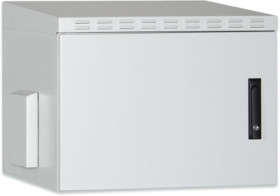 Wall enclosure, 7 U, (H x W x D) 490 x 600 x 450 mm, IP55, sheet steel, light gray, DN-19 07U-I-OD