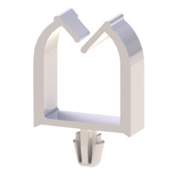 Zacisk kablowy 6.7mm materiał: Nylon 66 Naturalny przewód kablowy