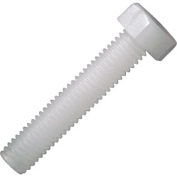 Toolcraft Hexagonal Screw DIN 933 Polyamide M5 x 20mm Pack Of 10