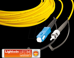 LSP-09 SC-ST 1.0 Simplex fibre optic patch cable, SM OS2, SC - ST, 1.0 m