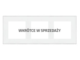 SIMON 55 Ramka 3 potrójna DUO biała podstawa chrom TRD3.163/111 KONTAKT SIMON